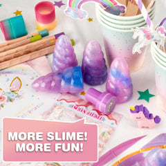 BYONEBYE non-toxic slime kit designed for kids age 6+ safe indoors and outdoors