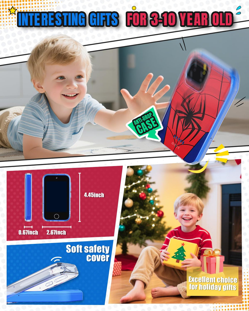 Byserten protective case and lanyard ensure durable portability.