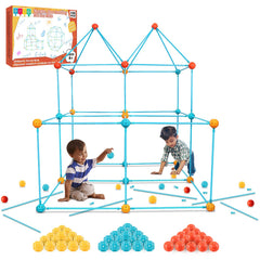 BZseed Fort Building Kit assembly for creative indoor play and STEM learning.
