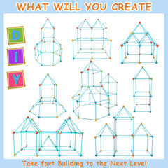 BZseed Fort Building Kit teepee scene creates cozy, screen-free reading corners