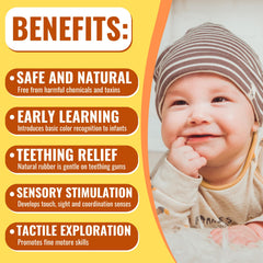caaocho Durable natural rubber ball for long lasting baby toy