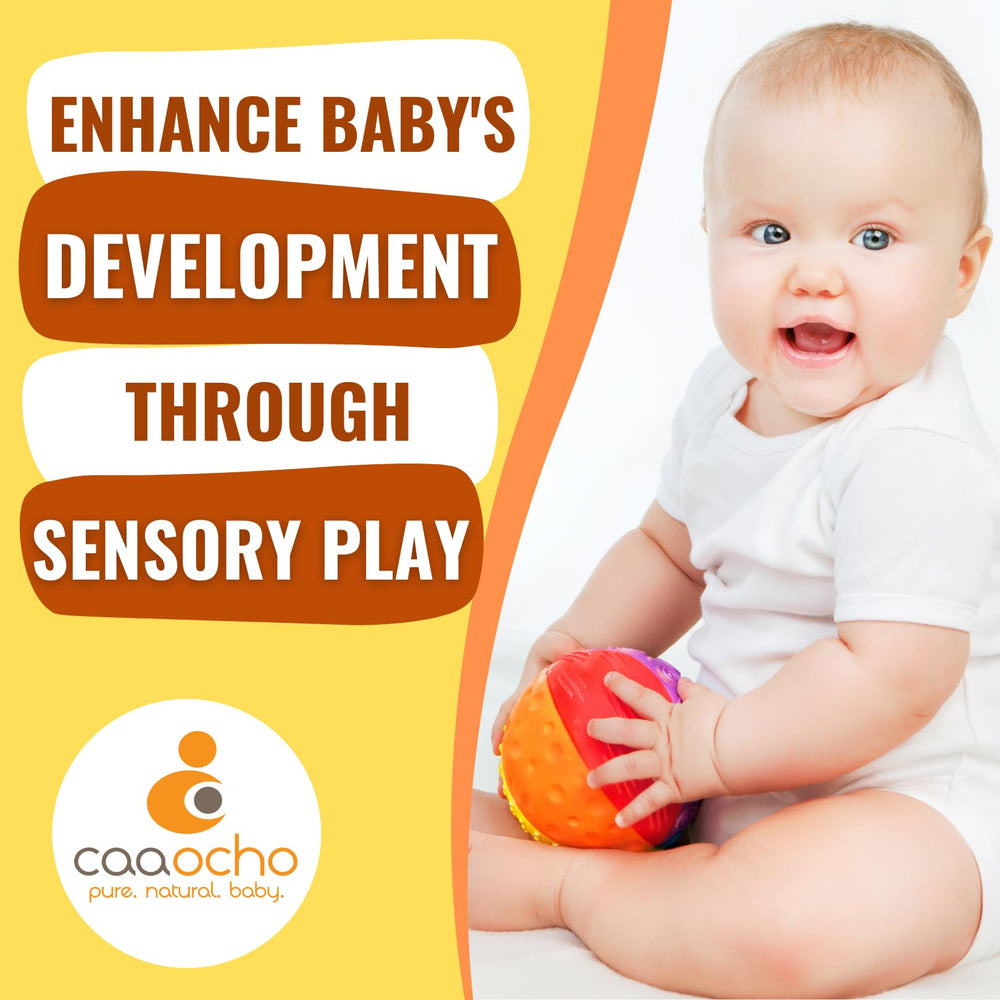 caaocho 4 inch grip-friendly ball designed for tiny hands to grasp