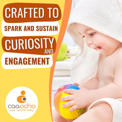 caaocho Squeaker inside the sensory ball provides gentle sound during play