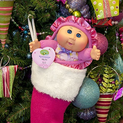 Cabbage Patch Kids adoption birth announcement on hang tag adds story