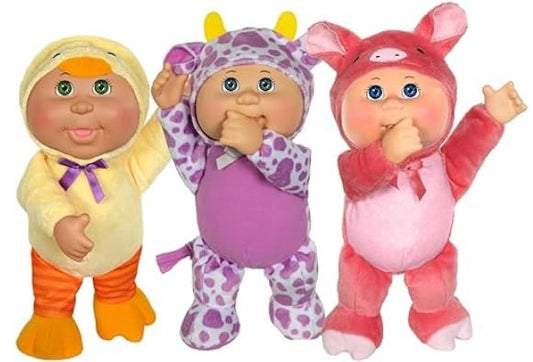 Cabbage Patch Kids Barnyard Friends 3-Pack dolls with soft bodies for cuddly play