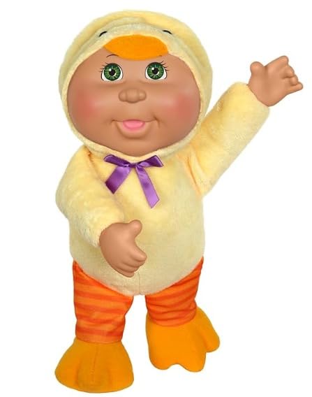Close-up of Cabbage Patch Kids smiles and nostalgic scent