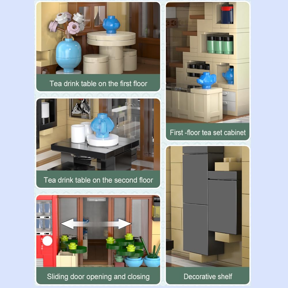 CaDA Tea House vending machines and drag doors enhance realism and interactive display
