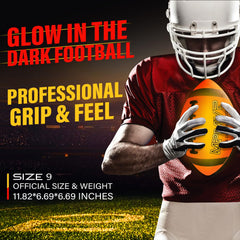 Cadyaw LED football with rechargeable battery for extended game nights