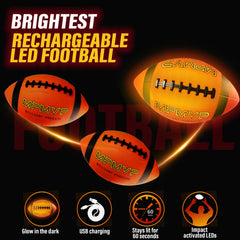 Cadyaw Waterproof football with durable shell withstands outdoor weather