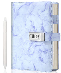 CAGIE diary with lock shows purple cover for private journaling on the go