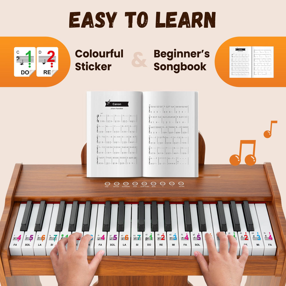 CAHAYA MDF wooden construction provides a sturdy, safe learning instrument