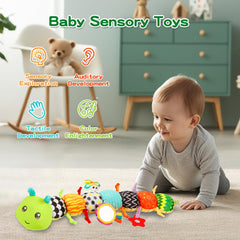 CAHILON baby tummy-time caterpillar encourages head lifting and upper-body strength.