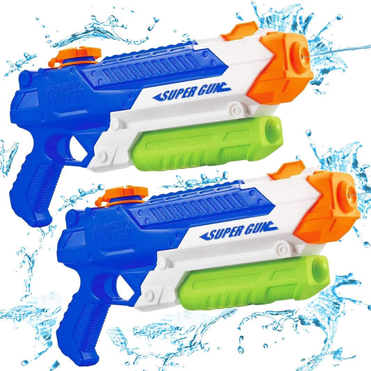 Cakuni 2-pack water guns in front view, ready for backyard battles.