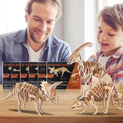 Calary 3D dinosaur puzzle set: six designs to spark imaginative play