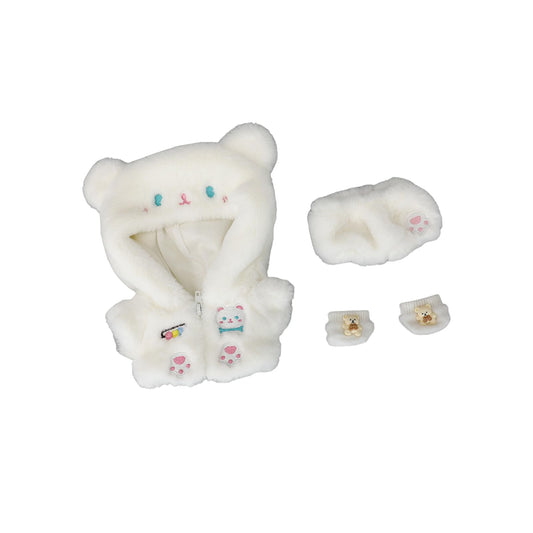 CALEMBOU 20cm plush doll clothes with animal design offer soft fabric for easy dressing.