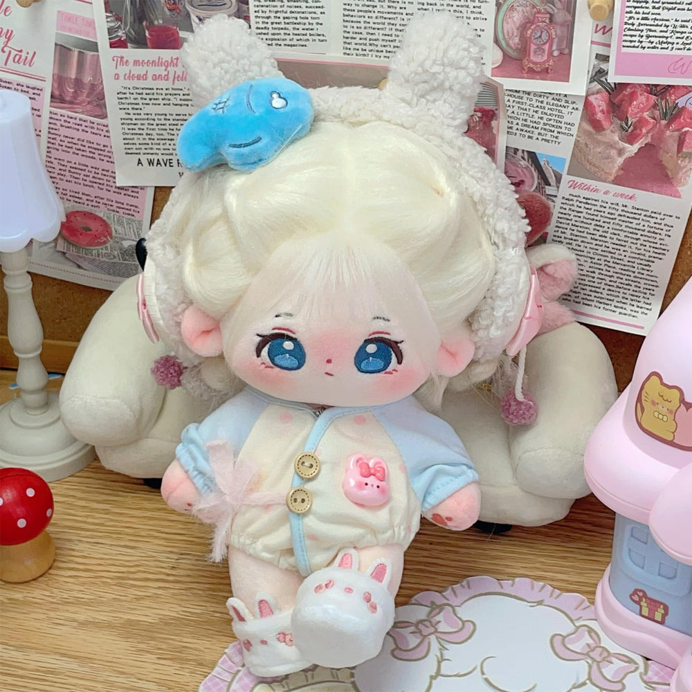 CALEMBOU plush doll with dress-up clothes ready for mini fashion stories