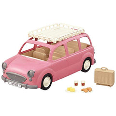 Calico Critters Family Picnic Van side view with rotating steering wheel.