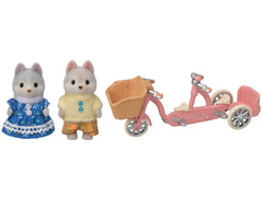 Calico Critters Husky village backdrop to spark neighborhood adventures.