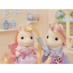 Calico Critters Pony's Stylish Hair Salon headbands and tiara inspire styling options