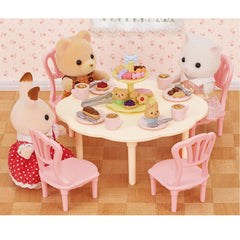 Calico Critters Sweets Party Set coffee and cakes inspire sweet role-play moments
