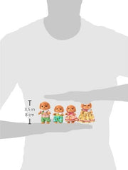 Calico Critters Toy Poodle Family in Calico Village playset for village scenes