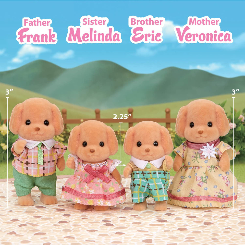 Calico Critters Toy Poodle Family Veronica 3-inch mother figure with detailed dress for storytelling