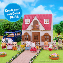 Calico Critters Walnut Squirrel Family: Jointed limbs and turning heads for dynamic poses