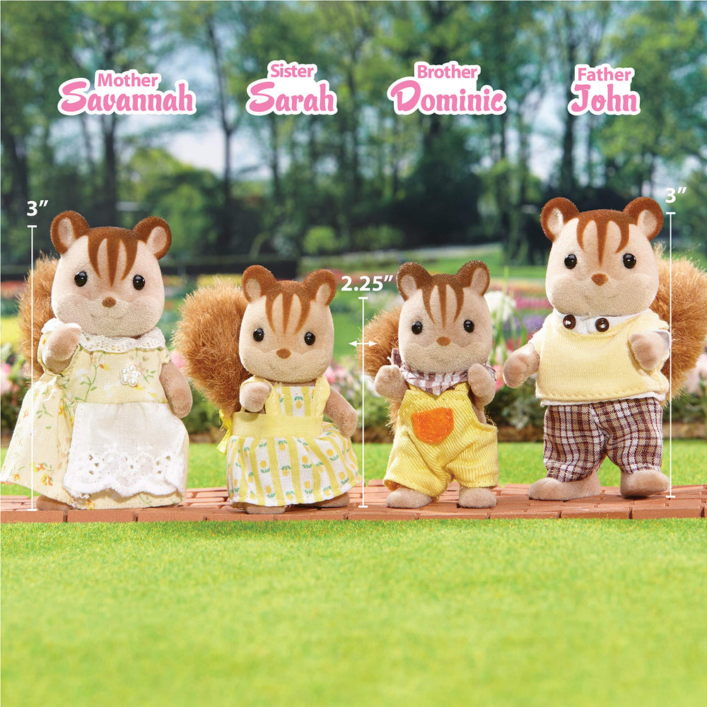 Calico Critters Walnut Squirrel Family: Sarah with camera inspires pretend photography