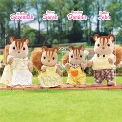 Calico Critters Walnut Squirrel Family: Sarah with camera inspires pretend photography