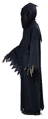 California Costumes Grim Reaper Deluxe child costume attached cape adds dramatic movement