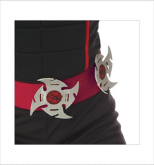 California Costumes Stealth Ninja jumpsuit with attached hood for quick dress-up.