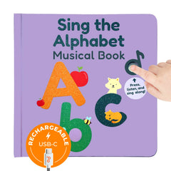 Cali's Books Alphabet Book for Toddlers cover button invites early learning.