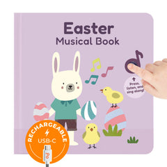 Cali's Books Easter musical book cover with bright art to spark curiosity.