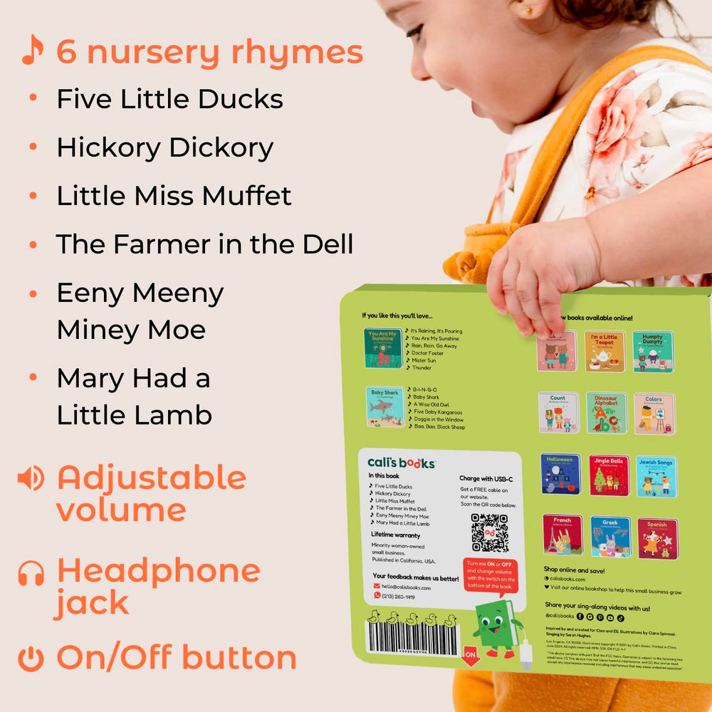 Cali's Books Five Little Ducks battery-included ready for immediate play.