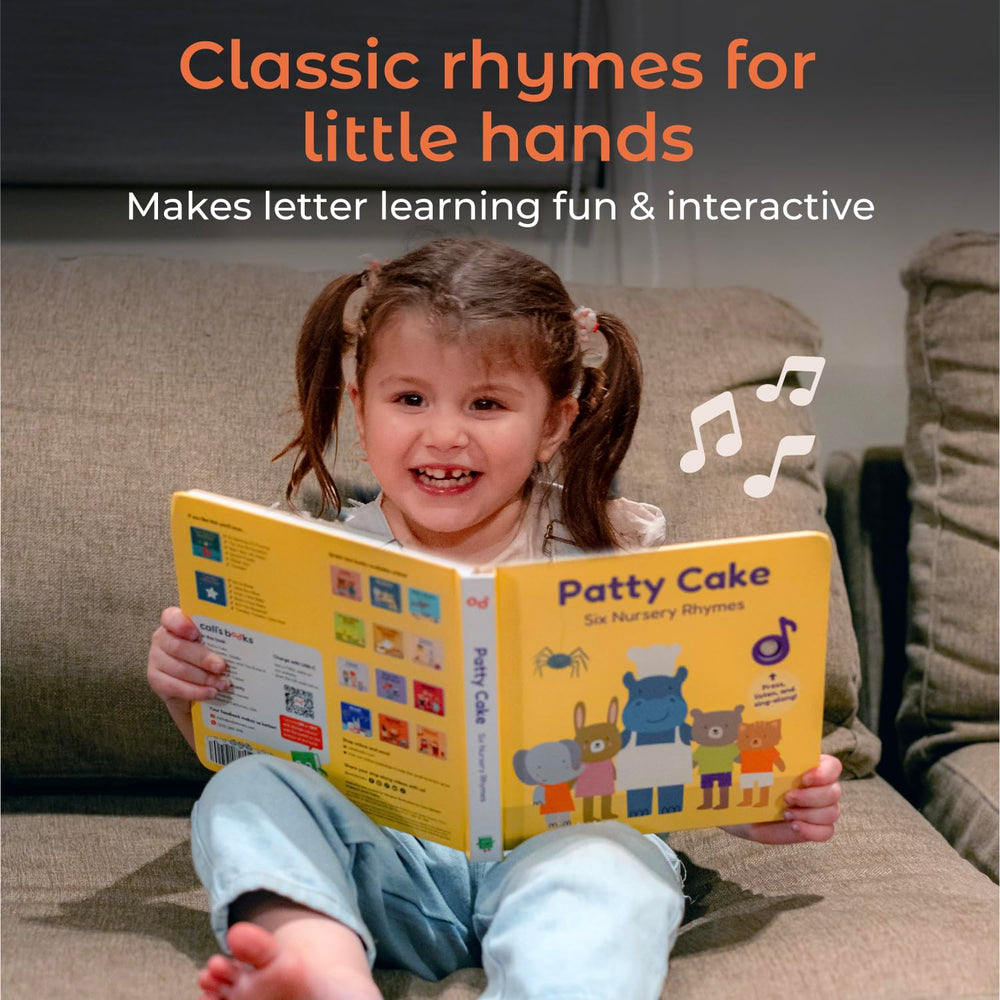 Cali's Books Hey Diddle Diddle page promotes cause-and-effect play with a familiar tune.