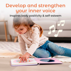 Cali's Books I Love My Body inside mirror reinforces positive self-image while toddlers sing.