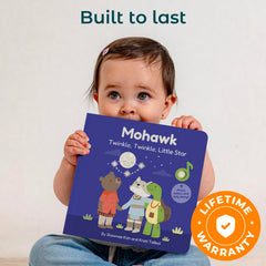 Cali's Books starry night illustration supports calm bedtime reading routines.