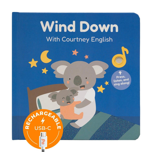 Caliβs Books Wind Down cover invites calm bedtime routines with friendly visuals.