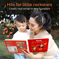 Cali's Books singing button on each page promotes engagement during early reading sessions.