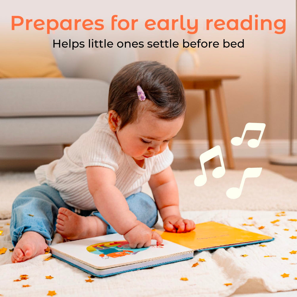 CalisBooks Twinkle Twinkle Little Star music feature delivers soothing bedtime songs.