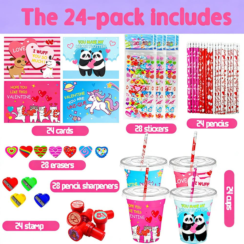 CAMIRUS Valentines stickers for decorating cups and notes.