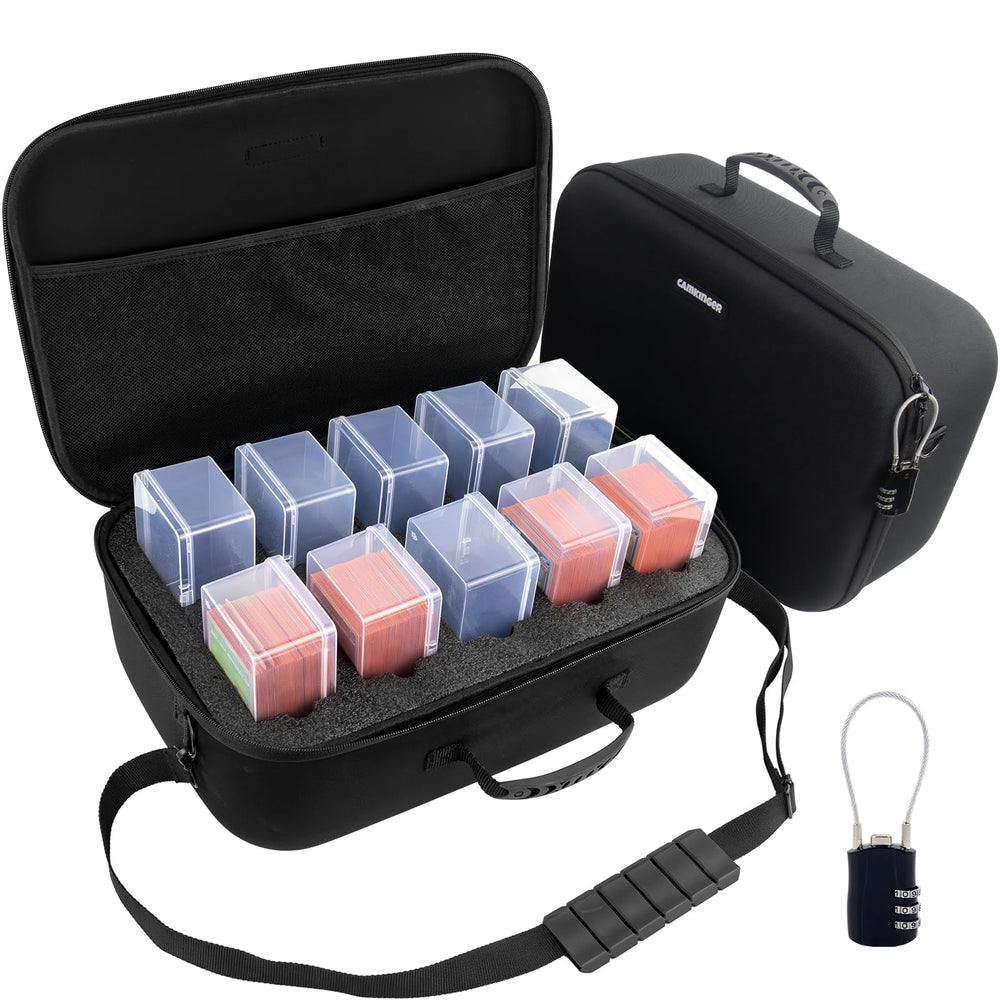 Camkinger ten clear deck boxes for easy sorting and quick identification.