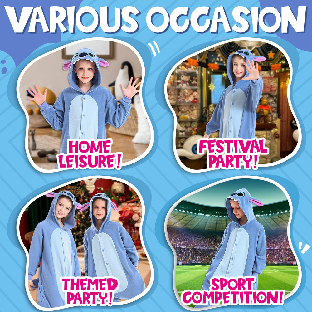 CANASOUR animal onesie hip zipper for easy on/off and quick toilet access