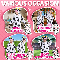 CANASOUR Cow Onesie side pockets for snacks and small toys during adventures.