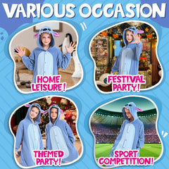 CANASOUR kids cosplay with hip zipper for easy toilet breaks.