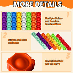 Close-up of silicone bubbles with Candisplay for satisfying tactile feedback.