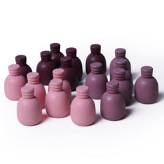 Candywood rainbow colorful play set inspires tactile exploration and pattern making.