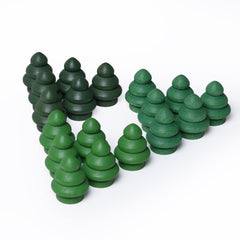 Candywood rainbow stack nesting towers promote building skills and color exploration.