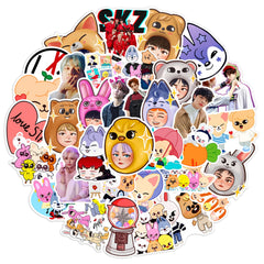 Cannity stray kids stickers on a laptop adding personality with residue-free application