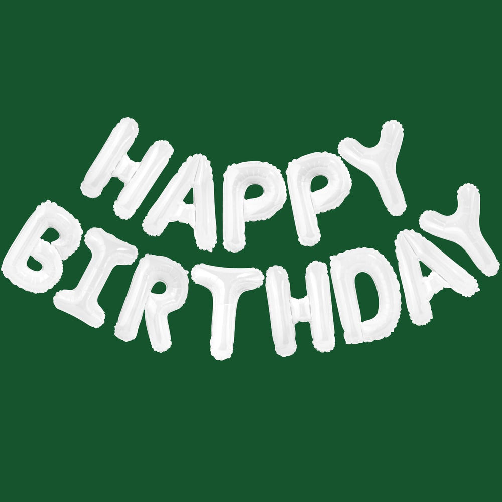 CANREVEL birthday banner letters assembled for a crisp 16-inch display and photo-ready backdrop